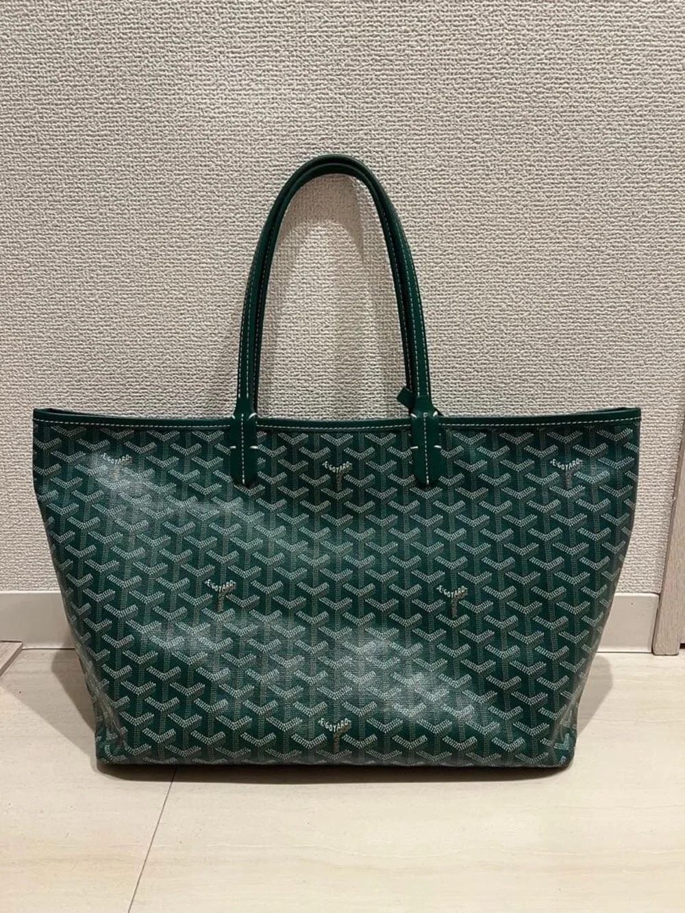 Goyards Goyardine Canvas St. Louis PM Tote